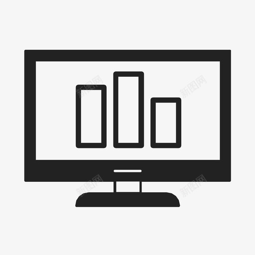 计算机分析图表基金图标svg_新图网 https://ixintu.com 图表 基金 统计 计算机分析