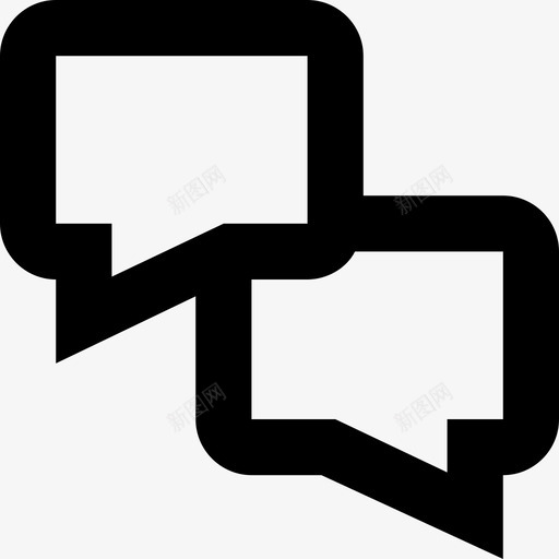 对话聊天泡泡聊天信使图标svg_新图网 https://ixintu.com 对话 短信息 线路要素图标集 聊天 聊天信使 聊天泡泡 通话