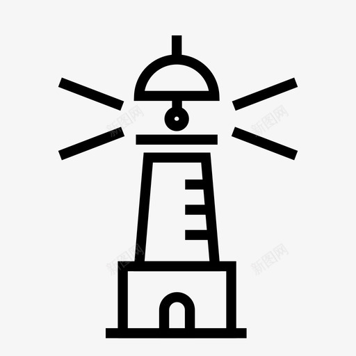 灯塔港口头灯图标svg_新图网 https://ixintu.com 头灯 海洋 港口 灯塔 灯塔家族