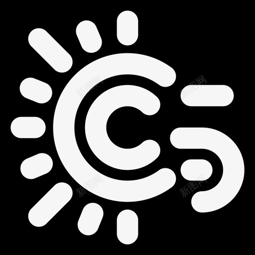 晴朗多风天气预报smashicons天气md固体图标svg_新图网 https://ixintu.com smashicons天气md固体 天气预报 晴朗多风