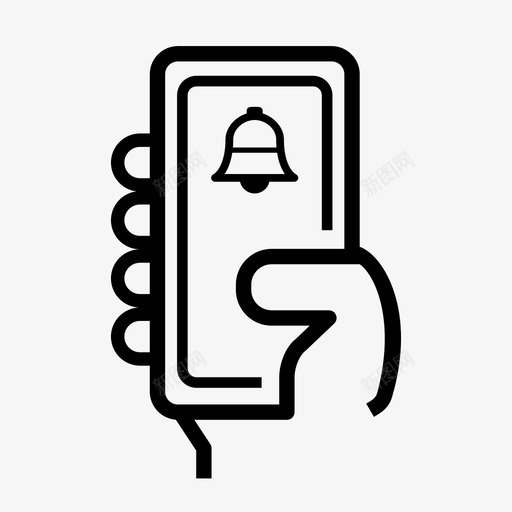 移动警报体验图标svg_新图网 https://ixintu.com 交互 体验 用户体验 移动 移动ux2 警报