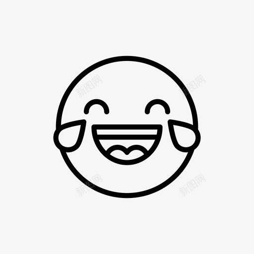 快乐表情表情符号笑图标svg_新图网 https://ixintu.com 微笑 快乐表情 概述表情 笑 表情符号