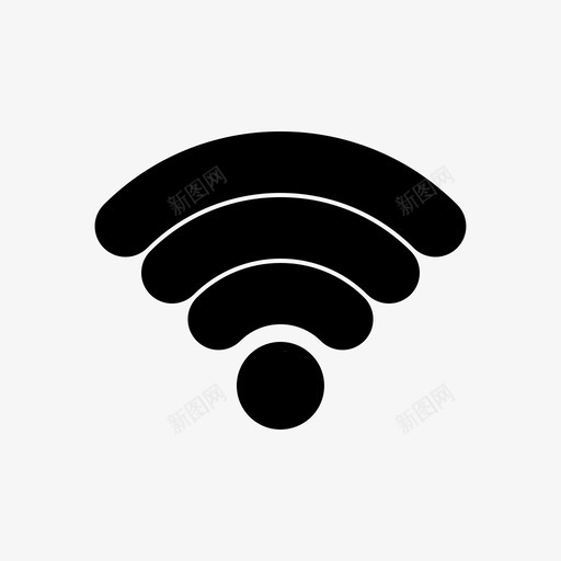 wifi互联网wifi连接图标svg_新图网 https://ixintu.com wifi wifi信号 wifi连接 互联网 无线