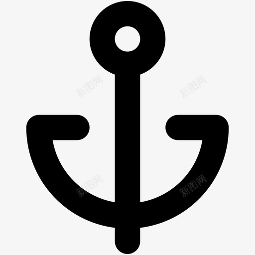 锚船锚航海图标svg_新图网 https://ixintu.com 导航 网络和用户界面图标 航海 船锚 锚