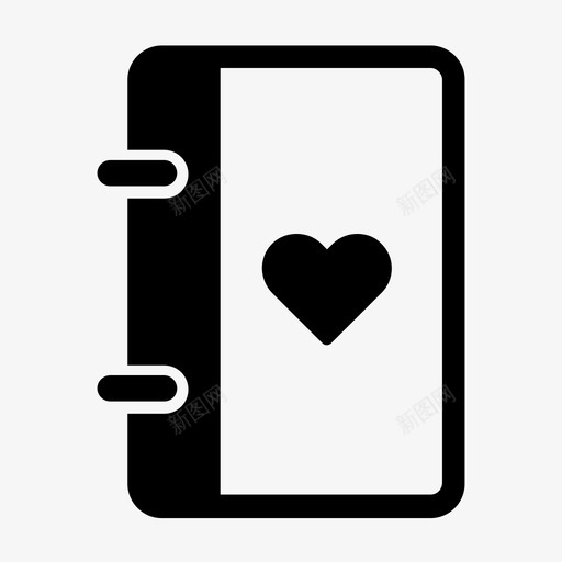 爱的议程书日期图标svg_新图网 https://ixintu.com 书 日期 爱的议程 纸