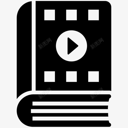 视频书内容电影图标svg_新图网 https://ixintu.com 内容 播放 教育字形图标 电影 视频书