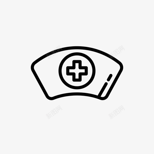 护士帽员工健康图标svg_新图网 https://ixintu.com 健康 医学 医学概述 医院 员工 护士帽