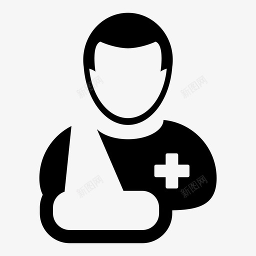 患者医疗保健医院图标svg_新图网 https://ixintu.com 人员 医疗 医疗保健 医疗矢量图标 医院 患者 治疗