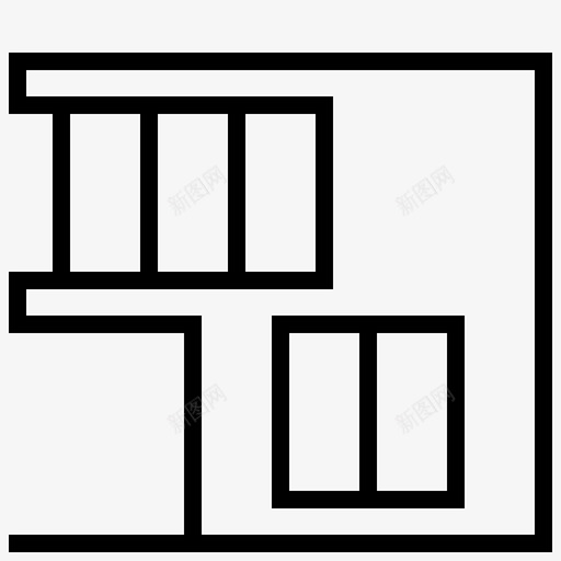 建筑房屋结构图标svg_新图网 https://ixintu.com 建筑 房屋 结构