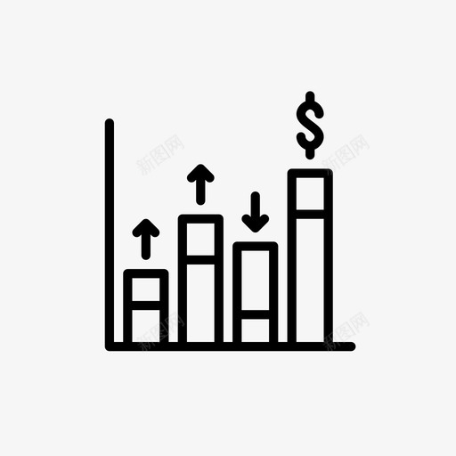 图表行动投资图标svg_新图网 https://ixintu.com 利润 图表 投资 损失 行动 财务概述 金钱