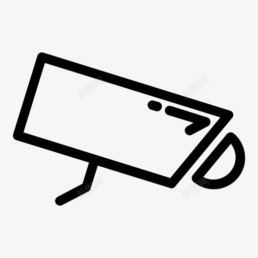 监控摄像头闭路电视保安图标svg_新图网 https://ixintu.com 保安 监控摄像头 闭路电视