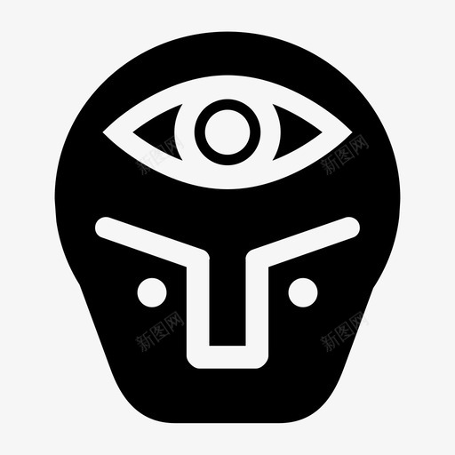 视觉思考者眼睛图标svg_新图网 https://ixintu.com 头脑 眼睛 视觉 视觉学习者 视觉思维 视觉思考者 设计