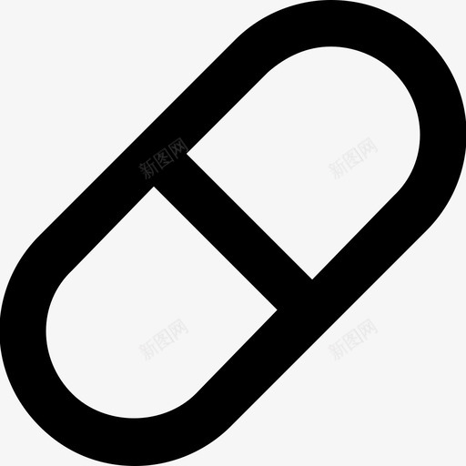 胶囊药品医疗保健图标svg_新图网 https://ixintu.com 医疗保健 系列基本图标 胶囊 药品 药片