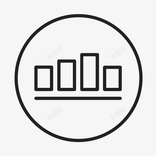 条形图分析图表图标svg_新图网 https://ixintu.com 交易 分析 图表 条形图 统计