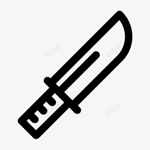 刀野营武器图标svg_新图网 https://ixintu.com 刀 武器 野营 野营日