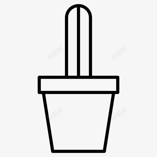 仙人掌植物多刺图标svg_新图网 https://ixintu.com 仙人掌 刺 多刺 植物 植物性