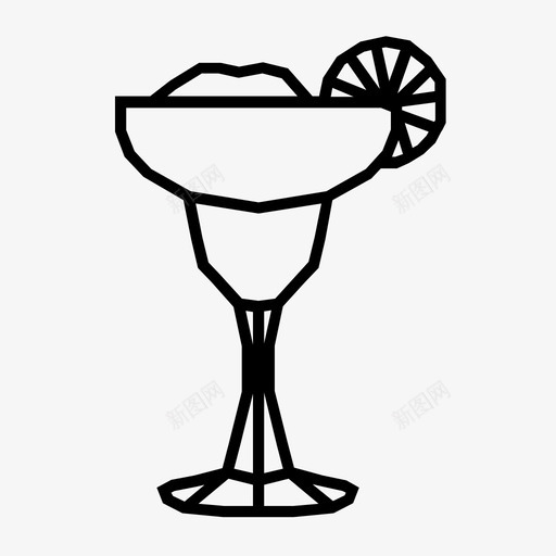 几何玛格丽特酒精饮料图标svg_新图网 https://ixintu.com 几何玛格丽特 几何饮料 线条 酒精 饮料