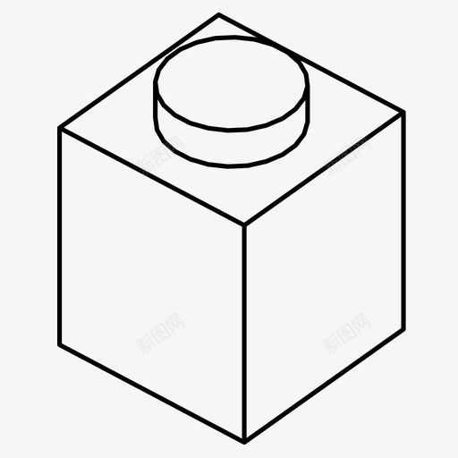乐高积木建筑玩具图标svg_新图网 https://ixintu.com 乐高积木 建筑 玩具