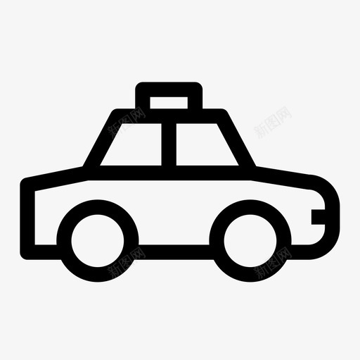 驾驶室汽车出租车图标svg_新图网 https://ixintu.com 出租车 汽车 车辆 运输工具 运输轮廓图标集 驾驶室