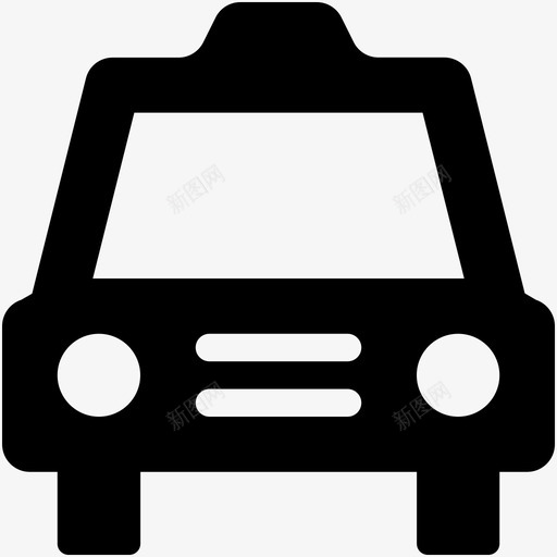 出租车汽车出租车面包车图标svg_新图网 https://ixintu.com web和ui图标 出租车 出租车面包车 汽车 车辆