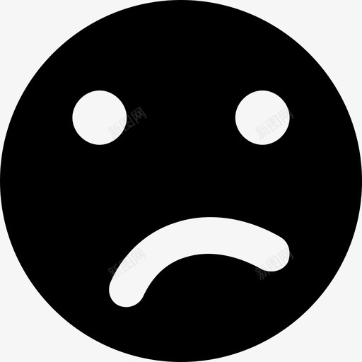 悲伤表情感觉图标svg_新图网 https://ixintu.com 悲伤 悲伤的笑脸 悲伤的脸 感觉 网页和用户界面图标 表情