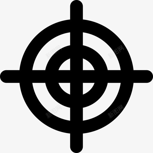 十字线游戏射击图标svg_新图网 https://ixintu.com smashicons运动md大纲 十字线 射击 游戏 目标 运动