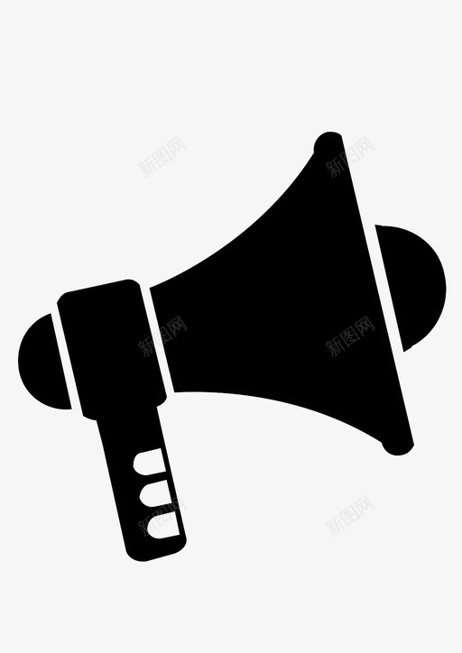 扩音器通告通知图标svg_新图网 https://ixintu.com 声音 扩音器 通告 通知