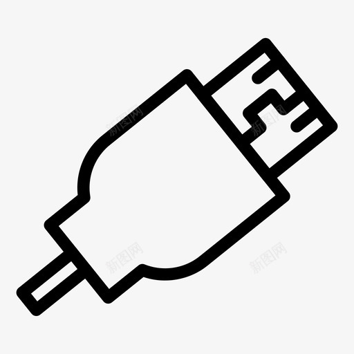 usb电缆充电图标svg_新图网 https://ixintu.com usb usb系列 充电 插头 电缆 连接
