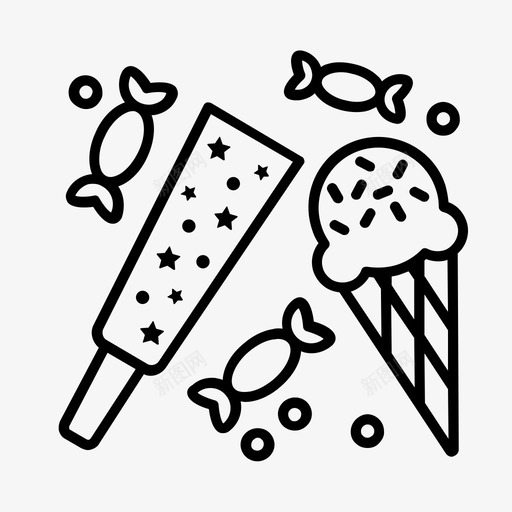 派对礼物生日庆祝图标svg_新图网 https://ixintu.com 庆祝 派对礼物 派对配件 派对食品 生日