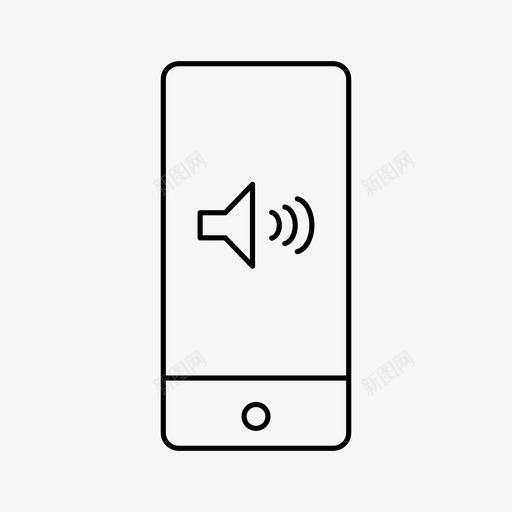 iphone音频设备屏幕图标svg_新图网 https://ixintu.com iphone音频 屏幕 扬声器 设备