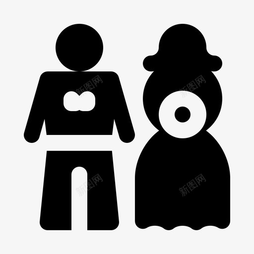 夫妻爱情婚姻图标svg_新图网 https://ixintu.com 夫妻 婚姻 婚礼 爱情