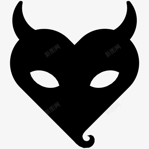 爱的魔鬼恶魔心图标svg_新图网 https://ixintu.com 心 恶魔 爱的偶像 爱的魔鬼