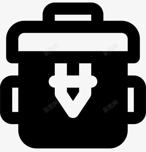 野营背包户外旅行图标svg_新图网 https://ixintu.com smashicons户外mdsolid 户外 旅行 野营背包