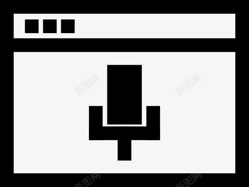 麦克风录音唱歌图标svg_新图网 https://ixintu.com 唱歌 录音 扬声器 窗户 讲话 麦克风