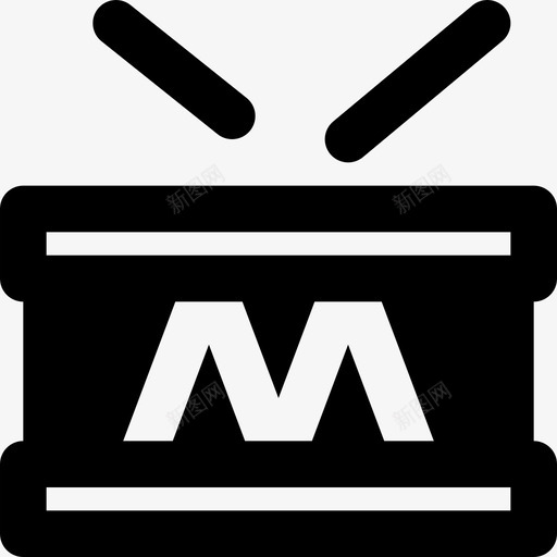 玩具鼓婴儿儿童图标svg_新图网 https://ixintu.com smashicons婴儿2md固体 儿童 婴儿 玩具鼓