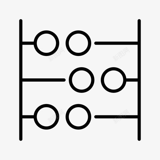 算盘金融数学图标svg_新图网 https://ixintu.com 商业缺口光 数学 科学 算盘 金融