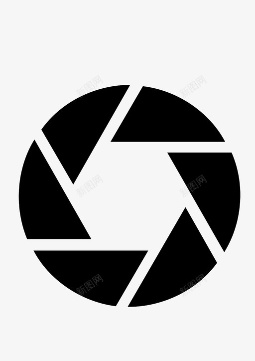 光圈照相机肖像图标svg_新图网 https://ixintu.com 光圈 照相机 肖像