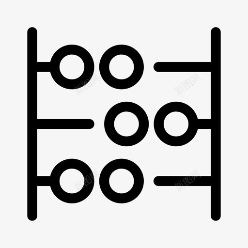 算盘加法计算器图标svg_新图网 https://ixintu.com 减法 加法 填补业务空白 算盘 计算器