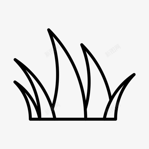 草花园草本图标svg_新图网 https://ixintu.com 户外自然2 植物 简单 自然 花园 草 草本