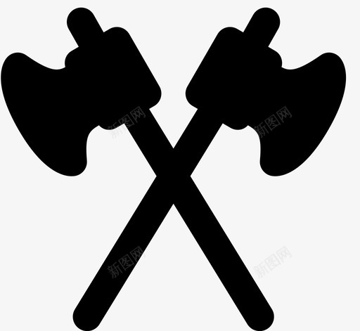 战斧古董中世纪图标svg_新图网 https://ixintu.com 中世纪 古董 史密森中世纪md实心 战斧 旧的