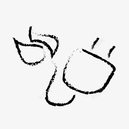 清洁能源电力可再生能源图标svg_新图网 https://ixintu.com 可再生能源 可持续发展 清洁能源 电力