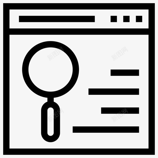 搜索网页放大网页内容图标svg_新图网 https://ixintu.com 搜索网页 放大 线框 网页 网页内容 网页设计开发
