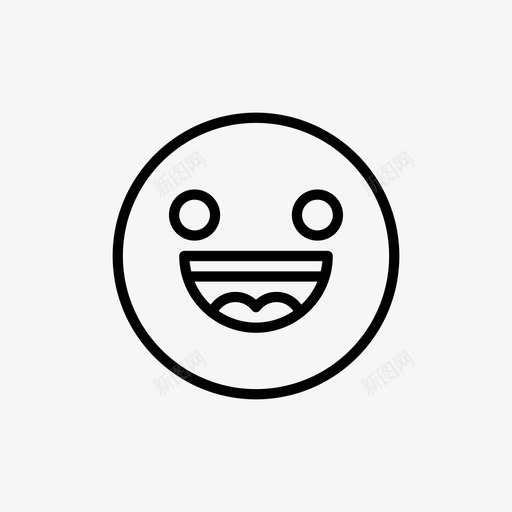 快乐表情表情符号笑图标svg_新图网 https://ixintu.com 微笑 快乐表情 概述表情 笑 表情符号