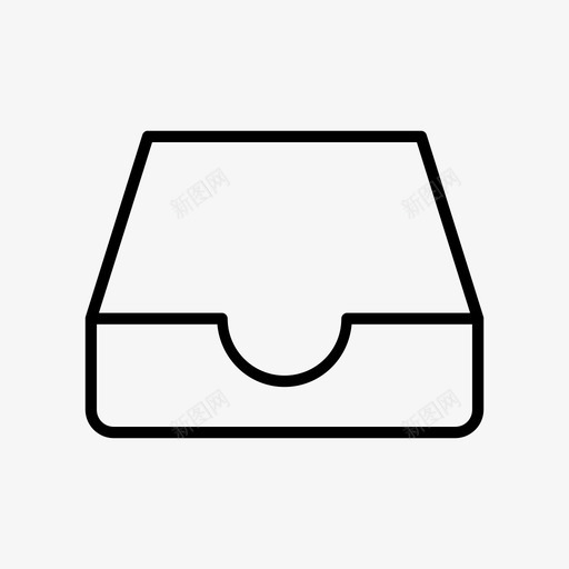 档案盒子抽屉图标svg_新图网 https://ixintu.com 抽屉 文件 文具 档案 盒子