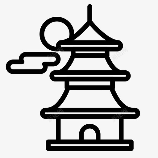 天坛北京中国图标svg_新图网 https://ixintu.com 中国 北京 天坛 天坛家族 纪念碑