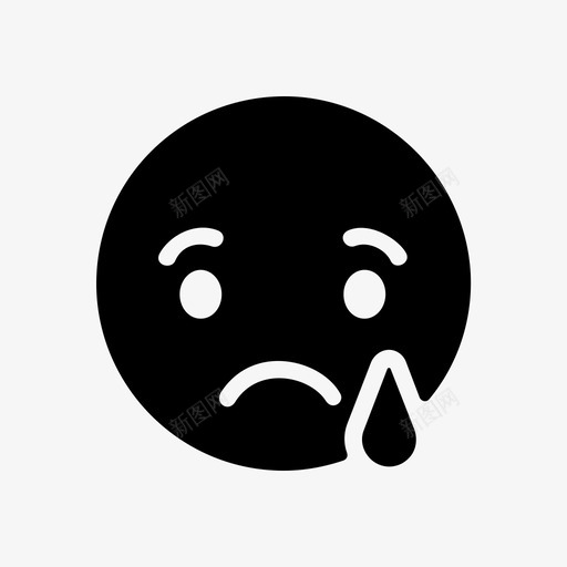 悲伤表情情绪图标svg_新图网 https://ixintu.com 悲伤 情绪 脸书 脸书表情 表情