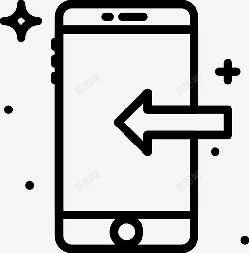 接收附件通信功能图标svg_新图网 https://ixintu.com smashicons移动功能概述 功能 接收附件 移动 通信