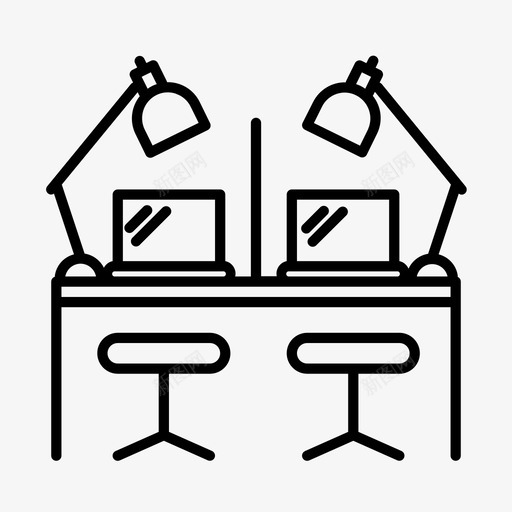 共同工作空间商业协作图标svg_新图网 https://ixintu.com 共同工作空间 办公室 协作 商业 社区