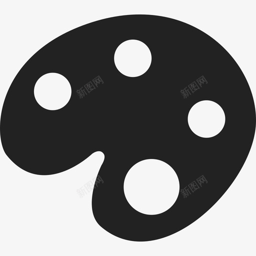托盘艺术艺术家图标svg_新图网 https://ixintu.com 托盘 用户界面 艺术 艺术家 颜色 颜色托盘