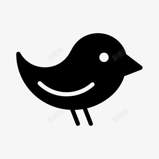 鸟动物爱鸟图标svg_新图网 https://ixintu.com 动物 杂类iii字形 爱鸟 鸟 麻雀